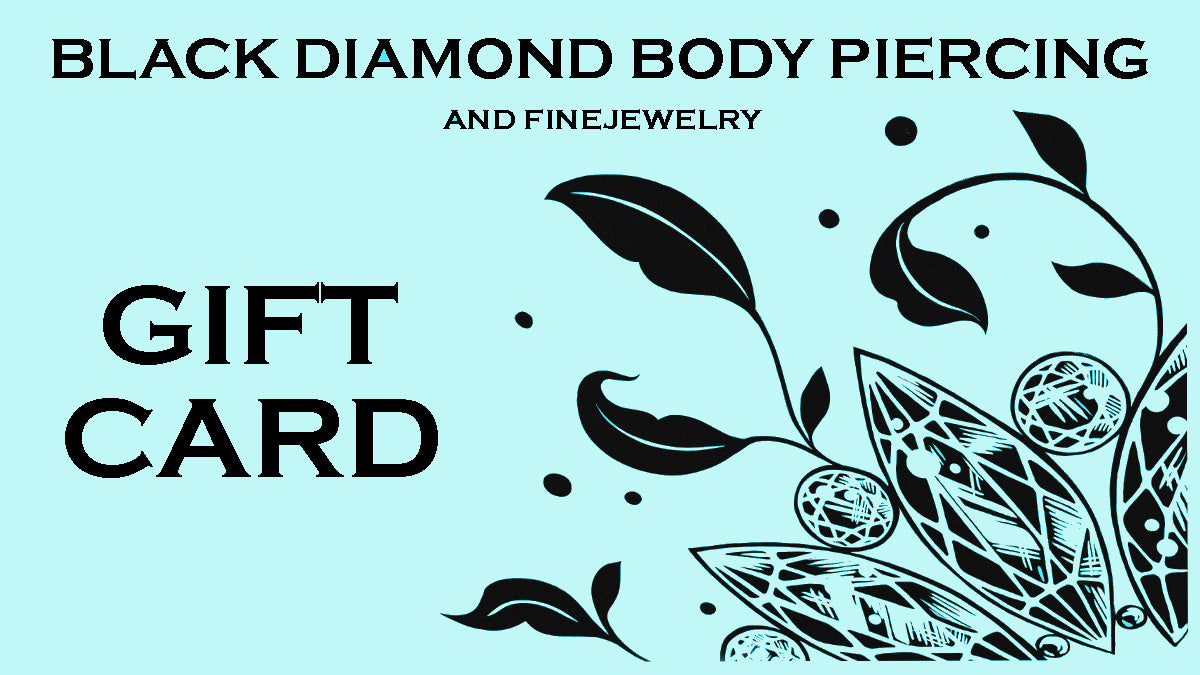 Black Diamond Body Piercing Gift Card