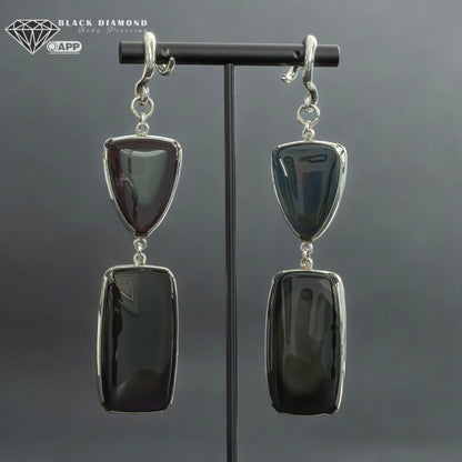 Rainbow Obsidian Ear Weights