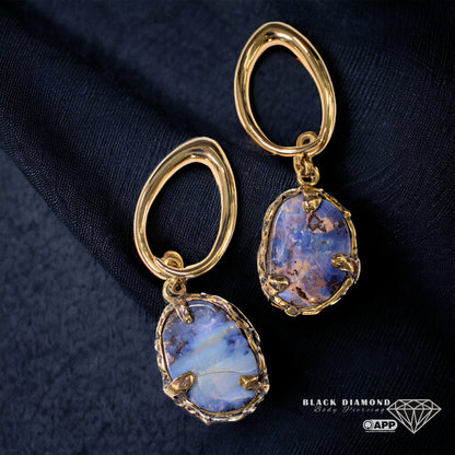 Boulder Opal Ear Weights