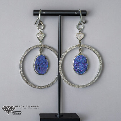 Dangle Earrings - Druzy Agate