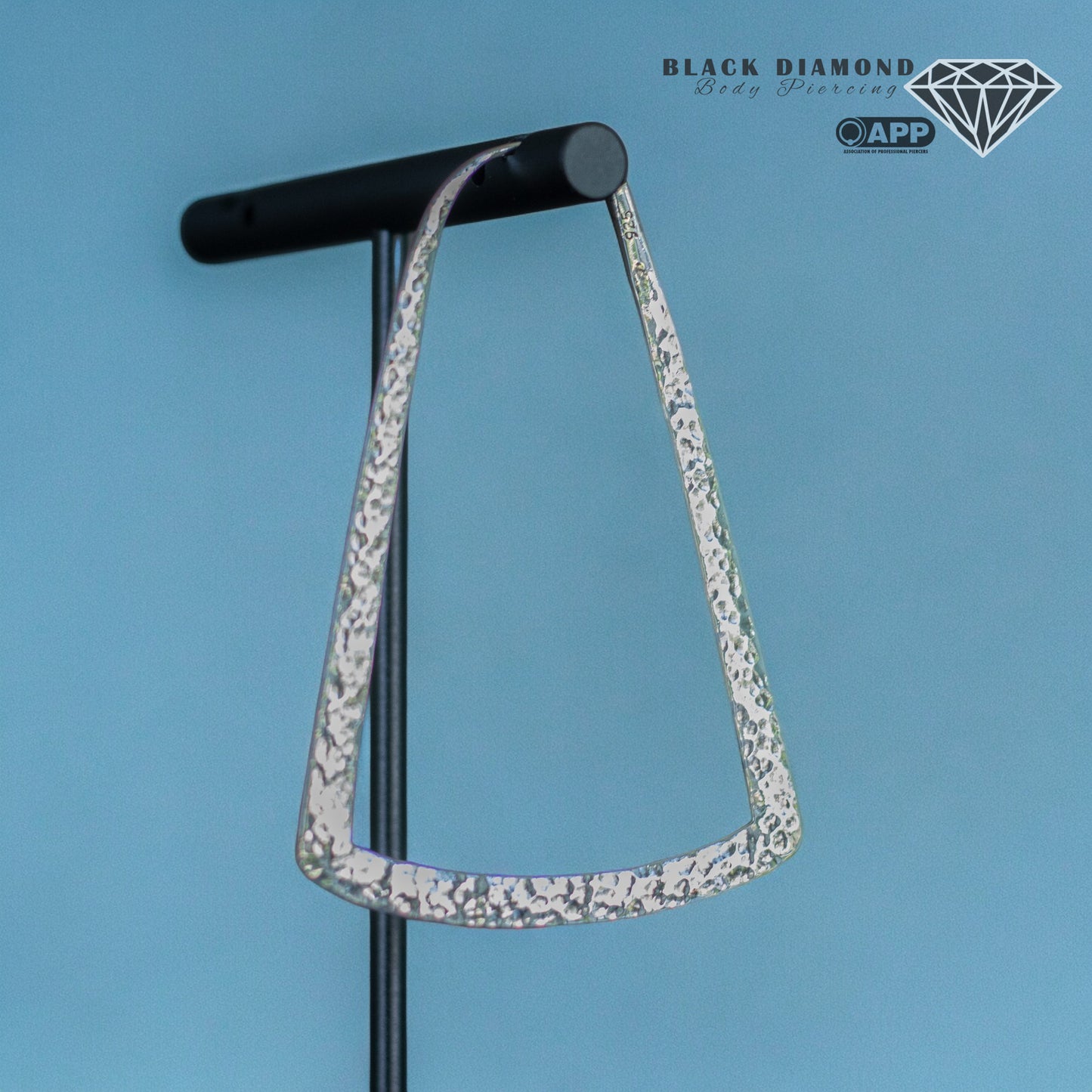 Hammered Bell Hoop-Medium