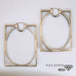 Picture Frame Hoop Earrings