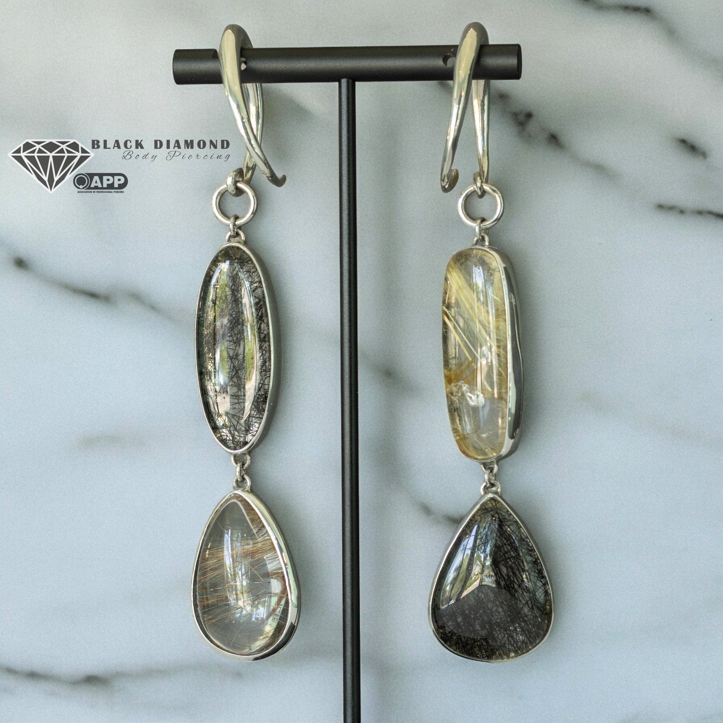 Dangle Ear Weights-Quartz