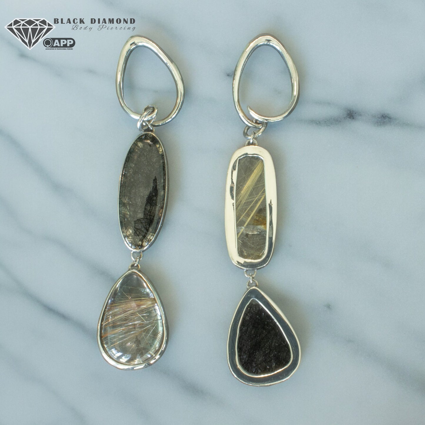 Dangle Ear Weights-Quartz