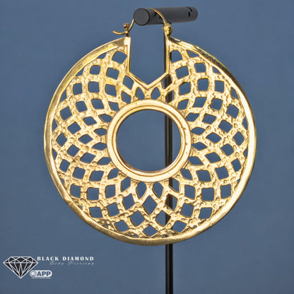 Mandala Hoop Earrings