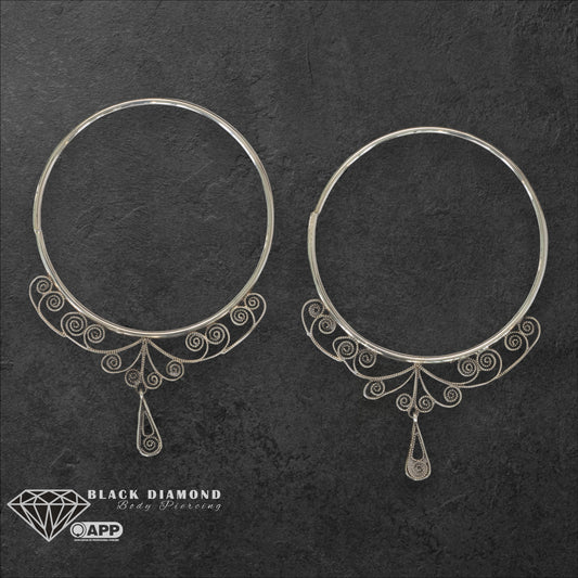 Filigree Hoop Earrings